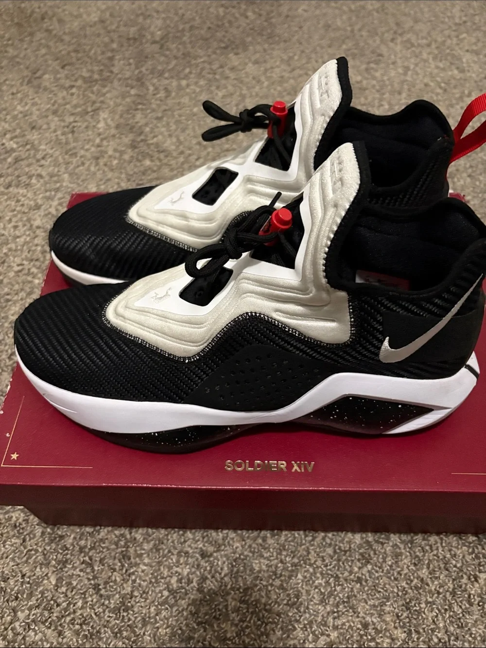 Men's Black & White Athletic Slip-On Sneakers